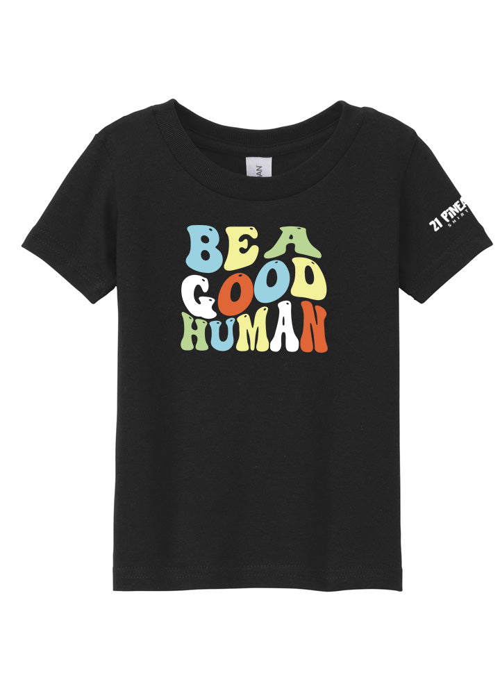 Be A Good Human Groovy Toddler Tee
