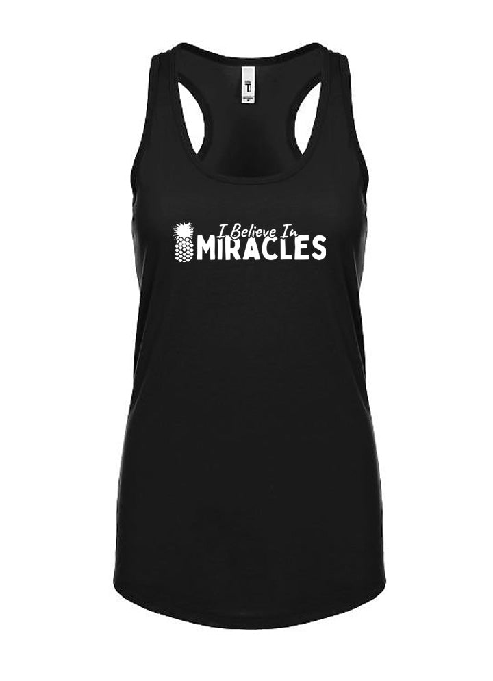 I Believe In Miracles Women's Racerback Tank