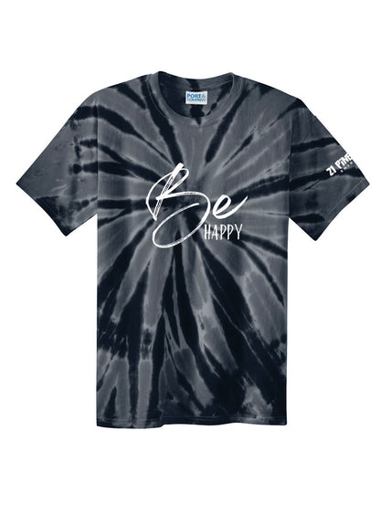 Be Happy Tie Dye Tee