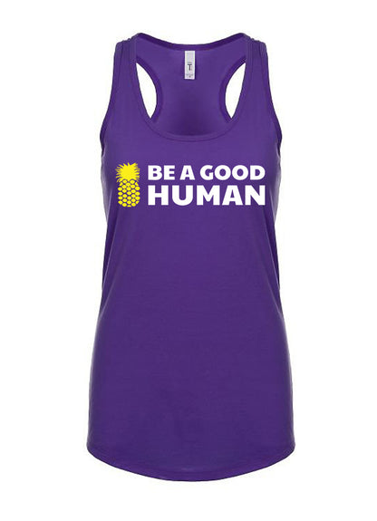 Be A Good Human Main Women's Racerback Tank