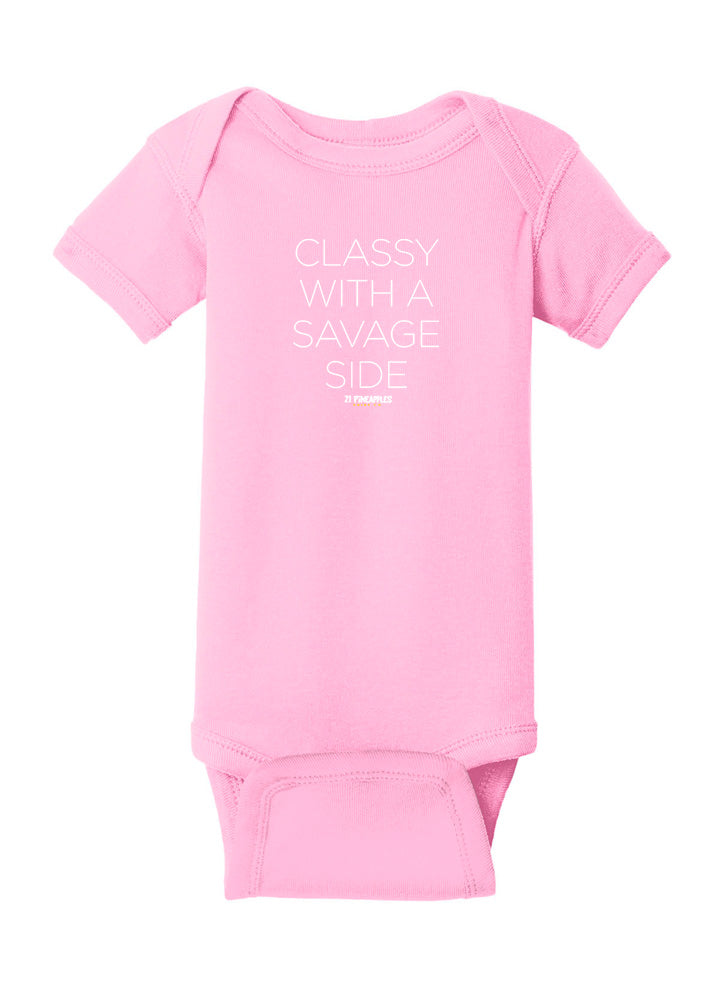 Classy With A Savage Side Baby Onesie