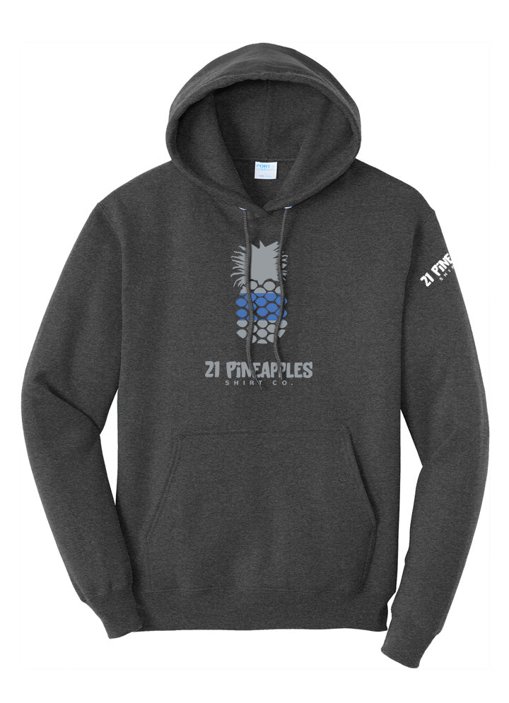 21 Pineapples Blue Stripe Hoodie