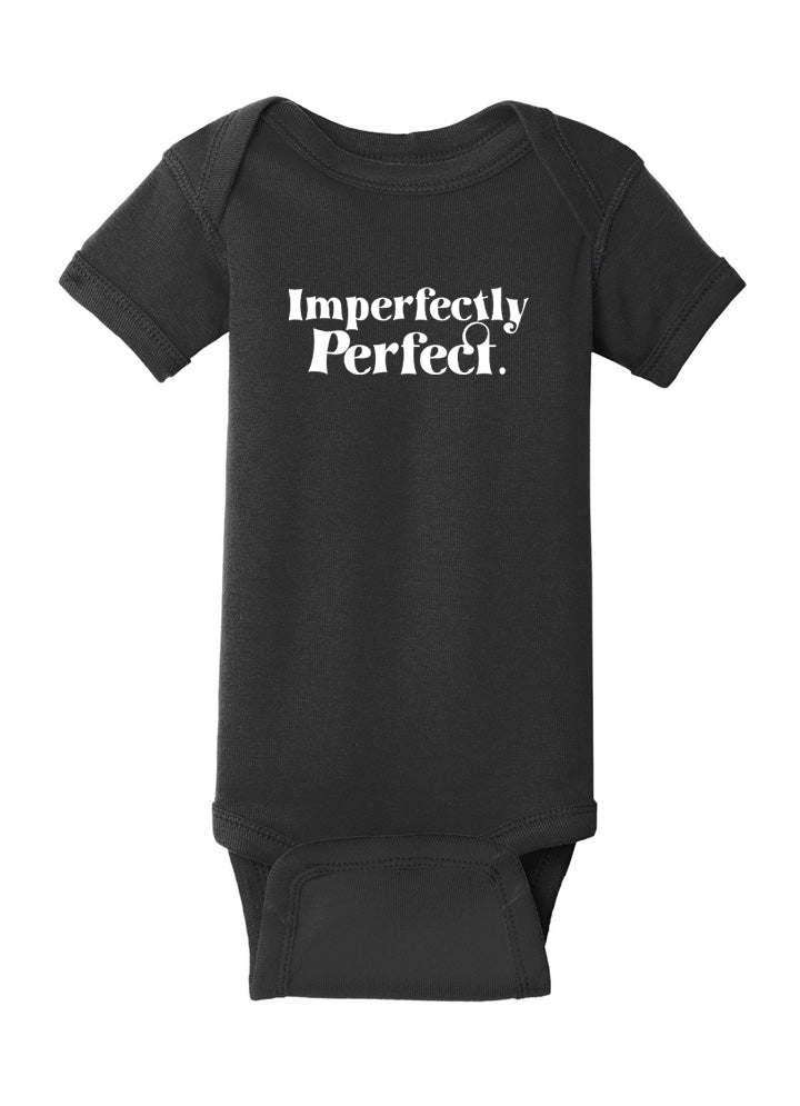 Imperfectly Perfect White Baby Onesie