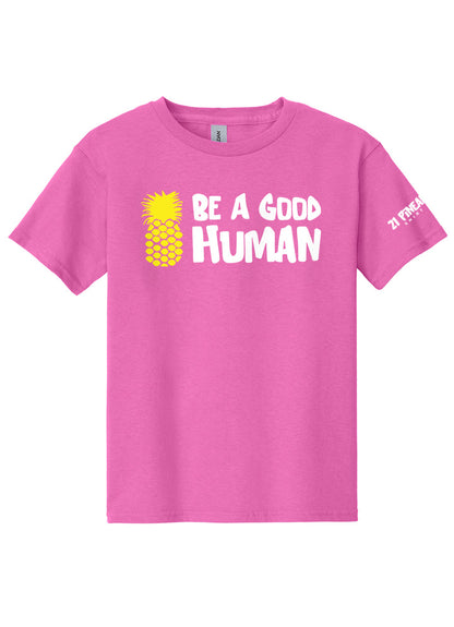 Be A Good Human Cartoon Youth Tee