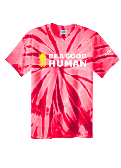 Be A Good Human Main Unisex Tie Dye Tee