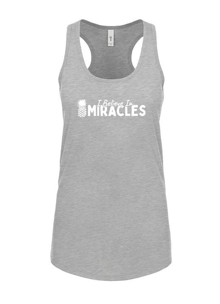 I Believe In Miracles Women's Racerback Tank