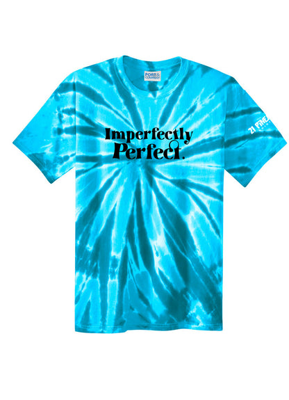 Imperfectly Perfect Black Tie Dye Tee