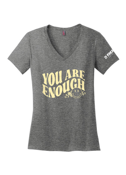 You Are Enough  Women's V-Neck Tee