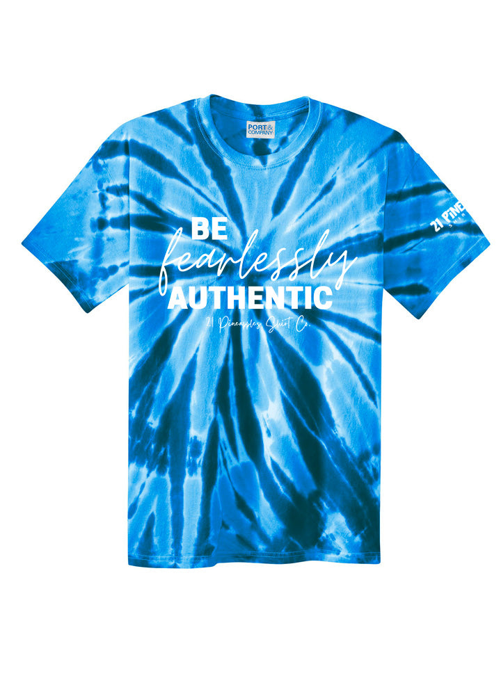 Be Fearlessly Authentic Unisex Tie Dye Tee