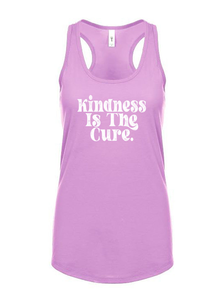 Kindness Is The Cure Groovy Women's Racerback Tank