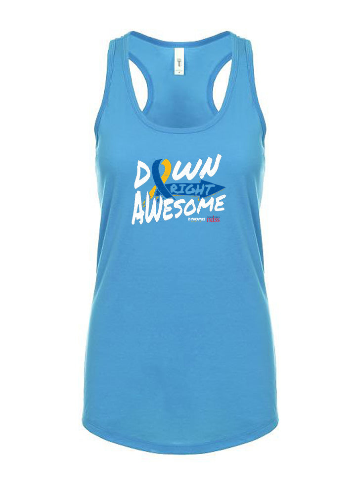 Down Right Awesome Women's Racerback Tank