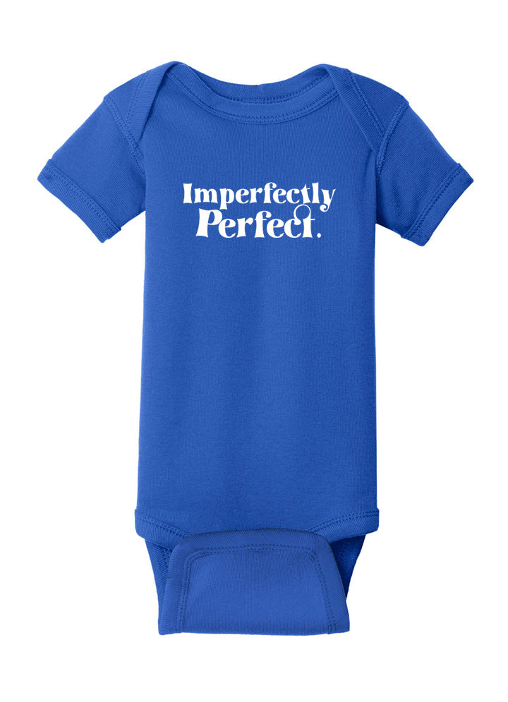 Imperfectly Perfect White Baby Onesie