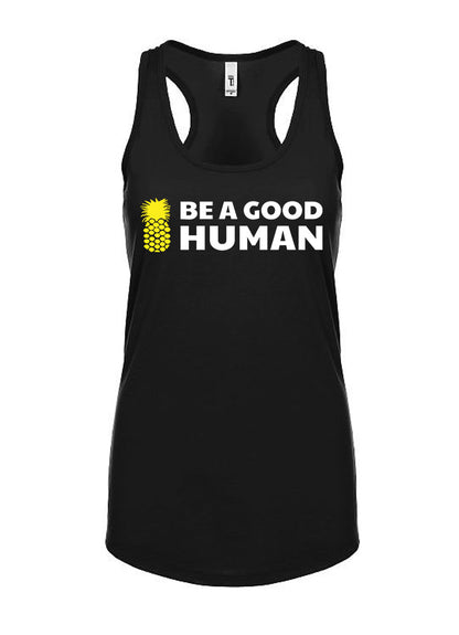 Be A Good Human Main Women's Racerback Tank