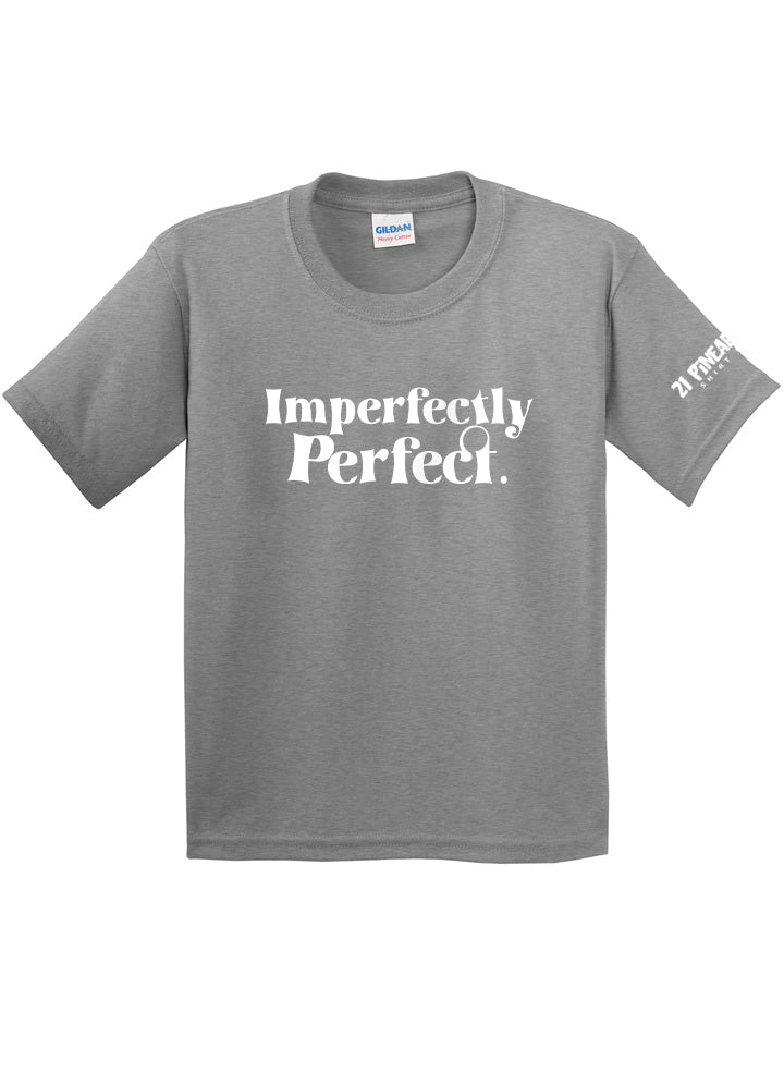 Imperfectly Perfect White Youth Tee