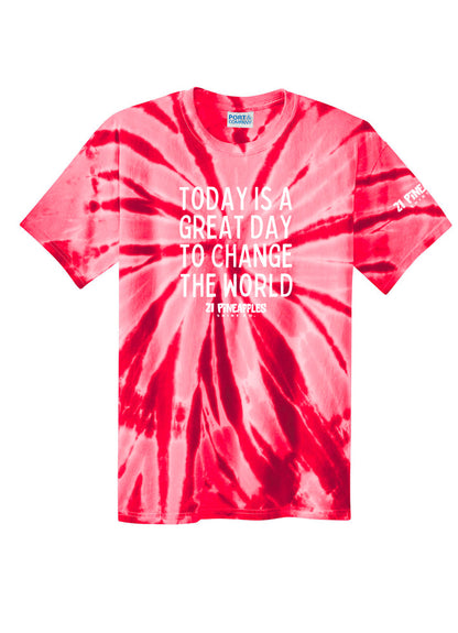 Great Day To Change The World Unisex Tie Dye Tee