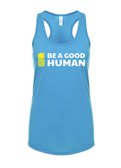 Be A Good Human Main Women's Racerback Tank