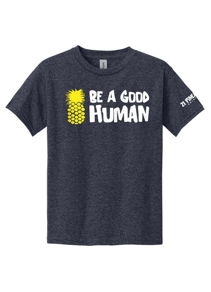 Be A Good Human Cartoon Youth Tee