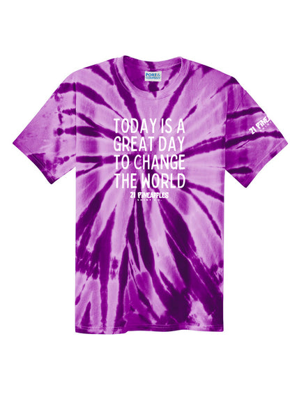 Great Day To Change The World Unisex Tie Dye Tee