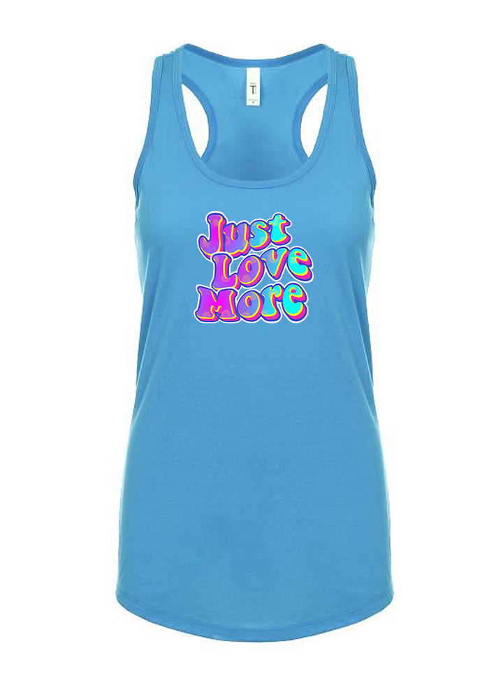 Just Love More Colorful Women's Racerback Tank