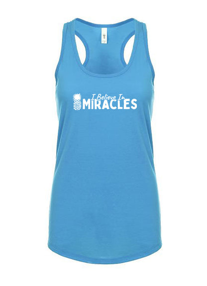 I Believe In Miracles Women's Racerback Tank