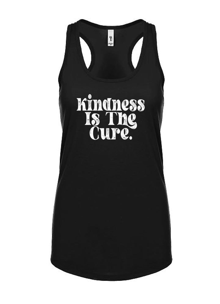 Kindness Is The Cure Groovy Women's Racerback Tank