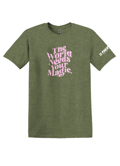 The World Needs Your Magic Softstyle Tee
