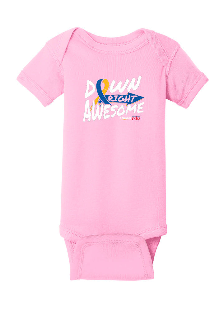 Down Right Awesome Baby Onesie