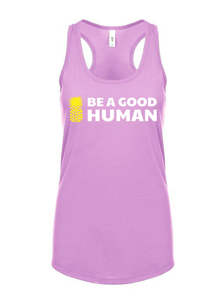 Be A Good Human Main Women's Racerback Tank