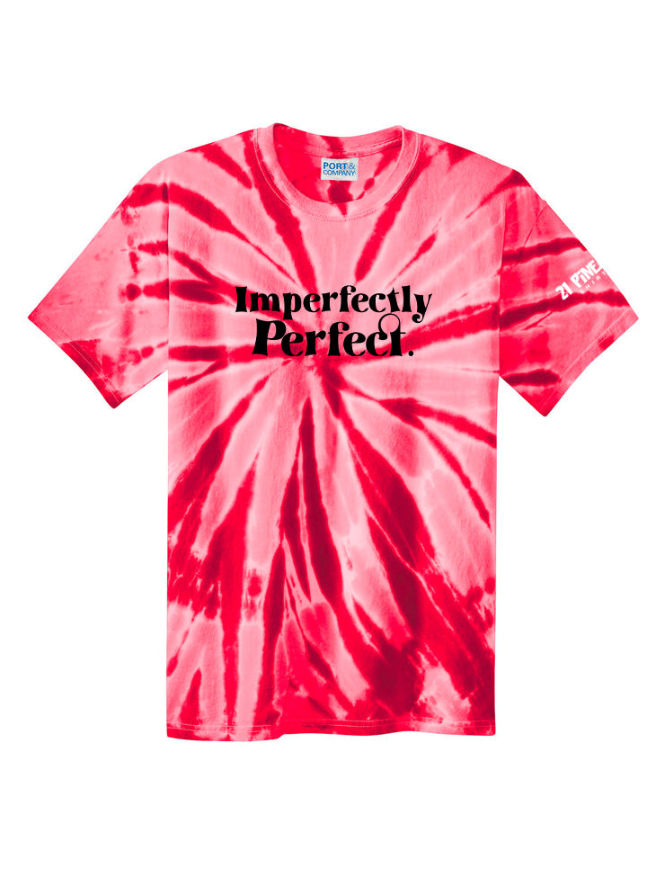 Imperfectly Perfect Black Tie Dye Tee