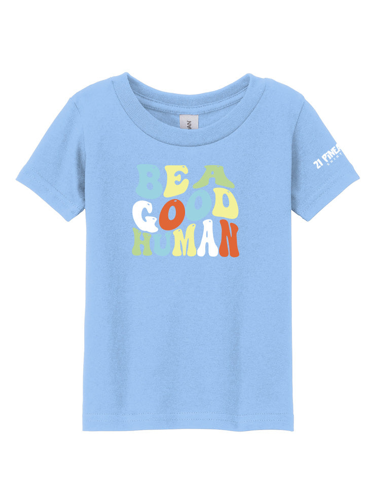 Be A Good Human Groovy Toddler Tee