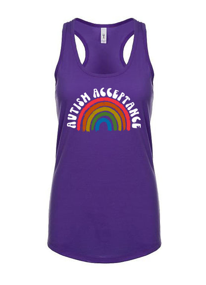 Autism Acceptance Women's Racerback Tank