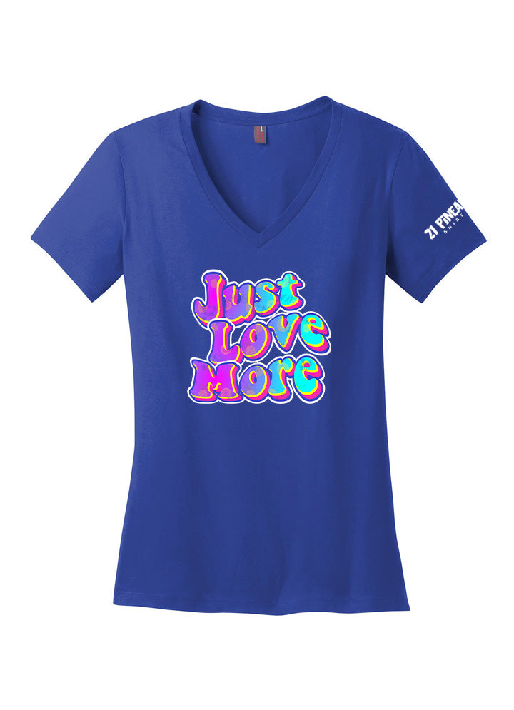 Just Love More Colorful Women's V-neck