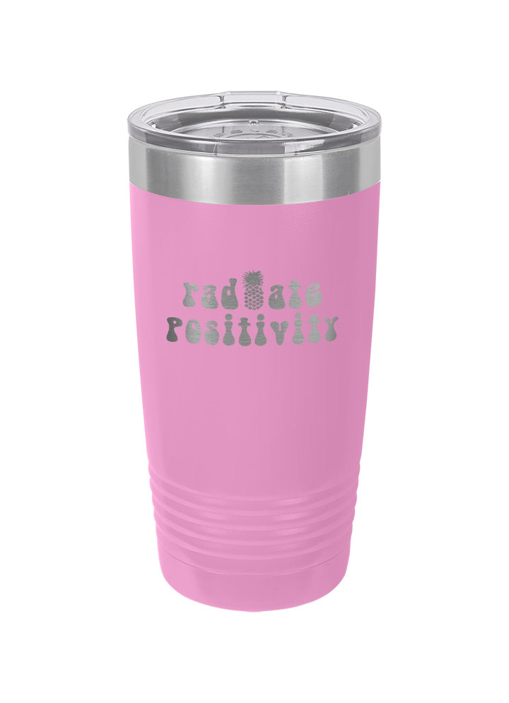 Radiate Positivity Laser Etched Tumbler