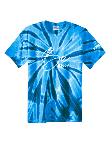 Be Happy Tie Dye Tee