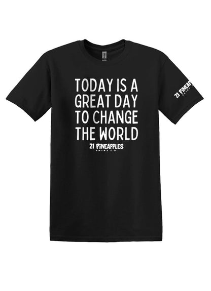 Great Day To Change The World Softstyle Tee