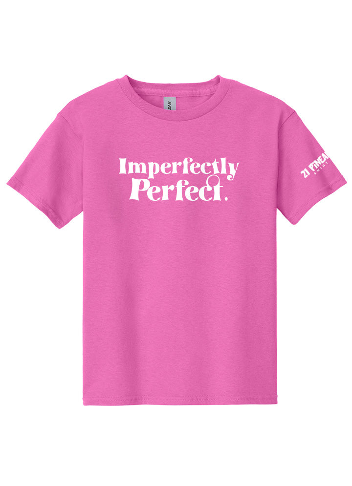 Imperfectly Perfect White Youth Tee