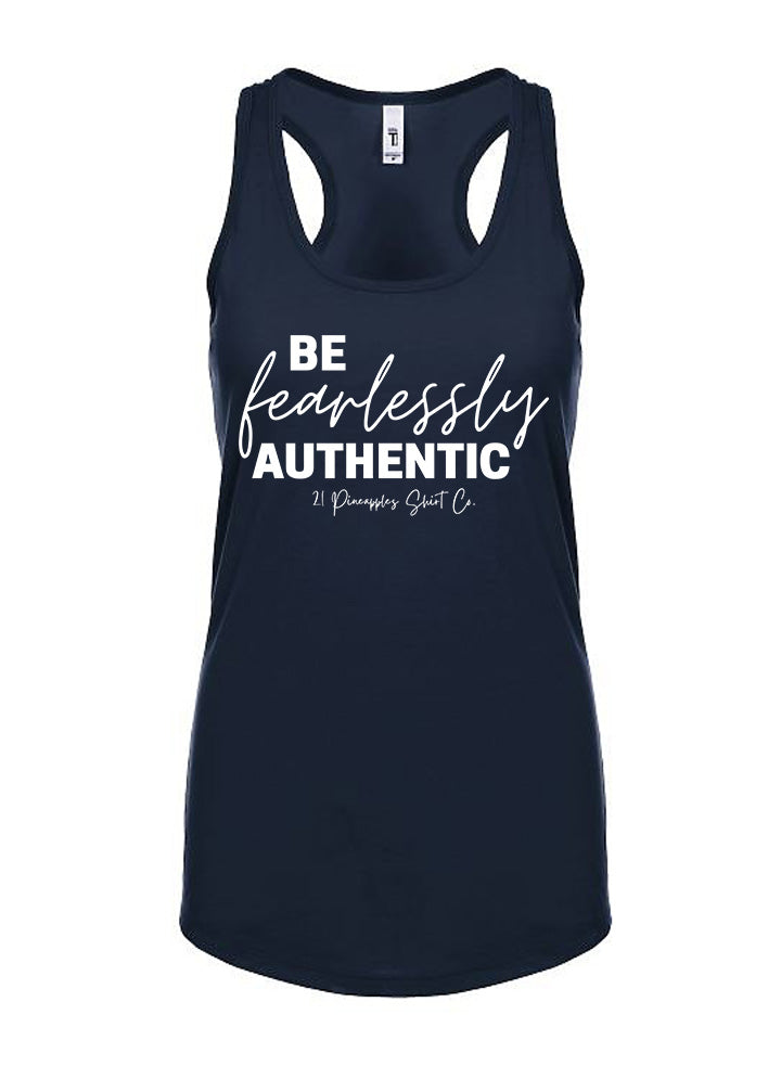 Be Fearlessly Authentic Women's Racerback Tank