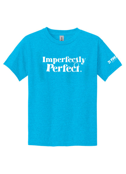 Imperfectly Perfect White Youth Tee