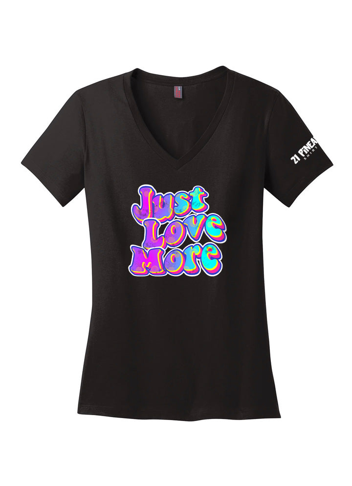 Just Love More Colorful Women's V-neck