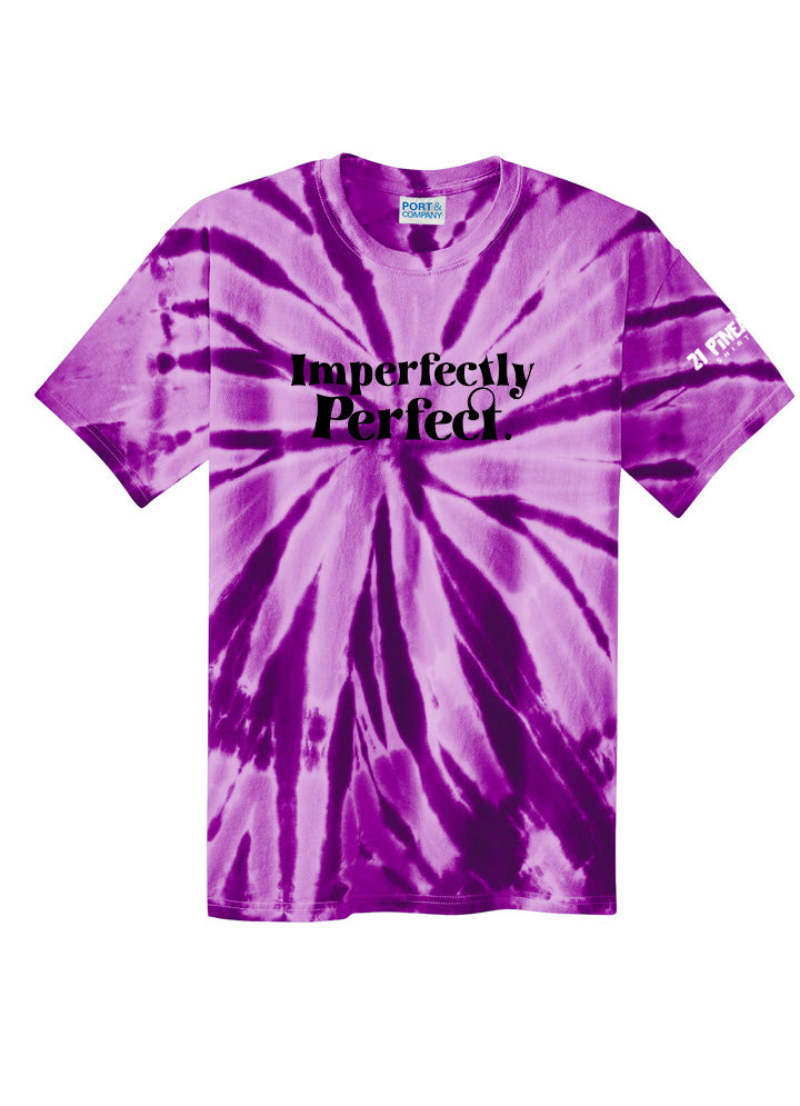 Imperfectly Perfect Black Tie Dye Tee