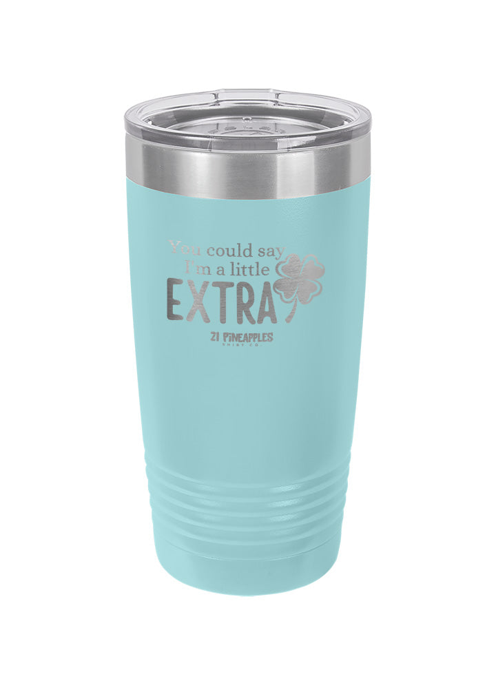 A Little Extra Clover Laser Etched Tumbler