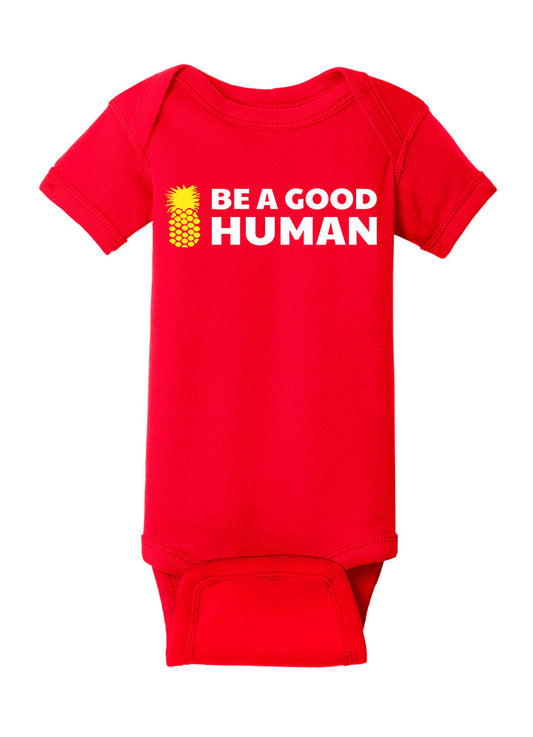 Be A Good Human Main Baby Onesie