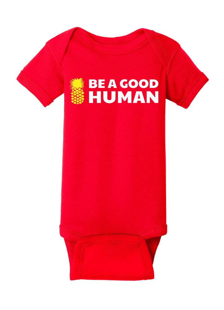 Be A Good Human Main Baby Onesie