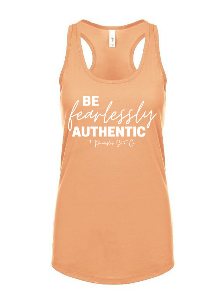 Be Fearlessly Authentic Women's Racerback Tank