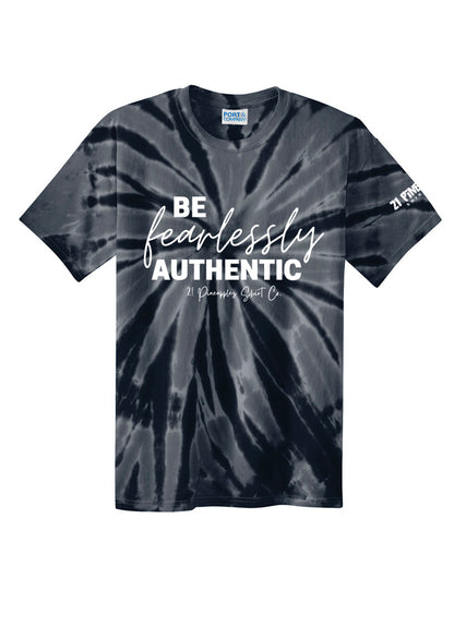 Be Fearlessly Authentic Unisex Tie Dye Tee