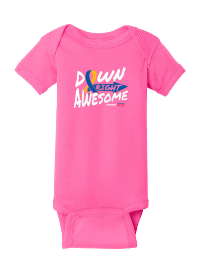 Down Right Awesome Baby Onesie