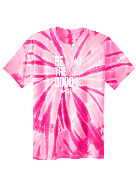 Believe There Is Good In The World Youth Tie Dye Tee