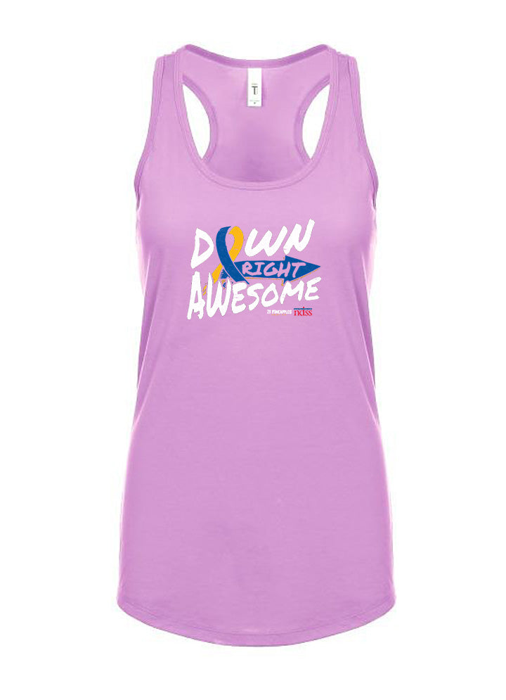 Down Right Awesome Women's Racerback Tank