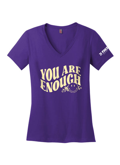 You Are Enough  Women's V-Neck Tee