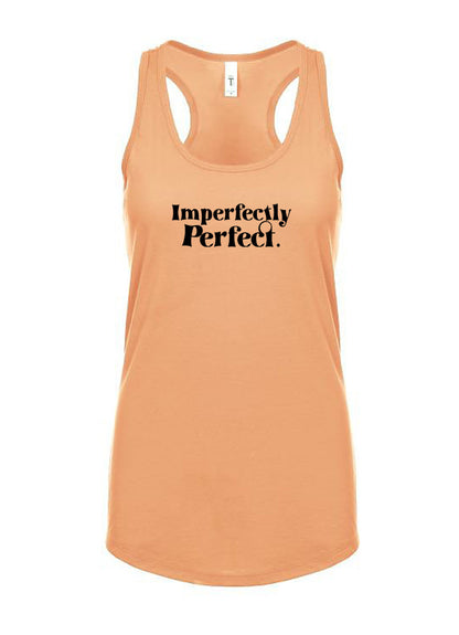 Imperfectly Perfect Black Women's Racerback Tank